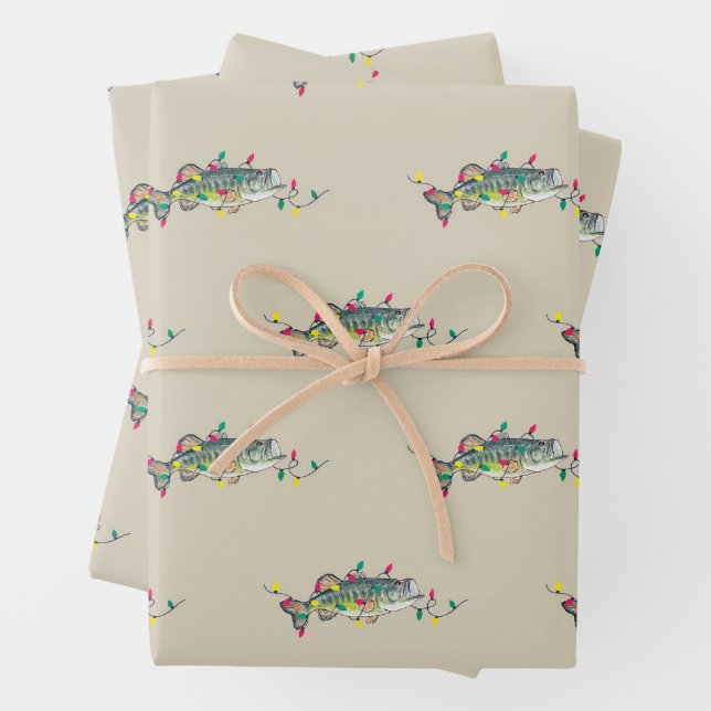 Papier d'enveloppement de Noël de basse (En situation)
