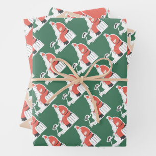 Papier d'enveloppement de Noël festif