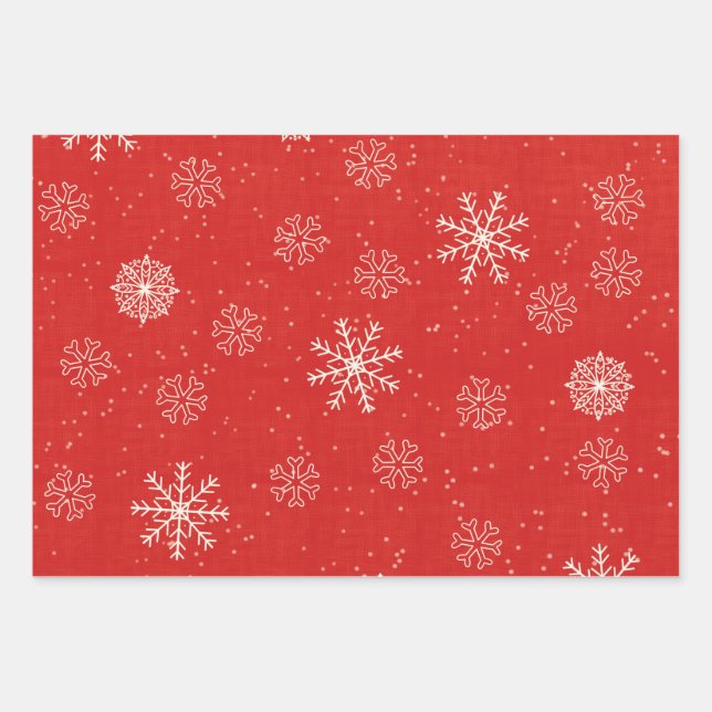 Papier d'enveloppement de Noël Jeu de 3 feuilles p (Devant)