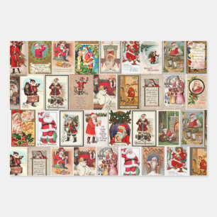 Papier d'enveloppement de Noël père Noël