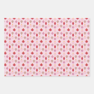 Papier d'enveloppement de Noël rose mignon
