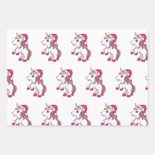 Papier d'enveloppement de Noël Unicorn, Unicorn