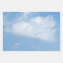 Papier d'enveloppement de photo Heart and J Clouds