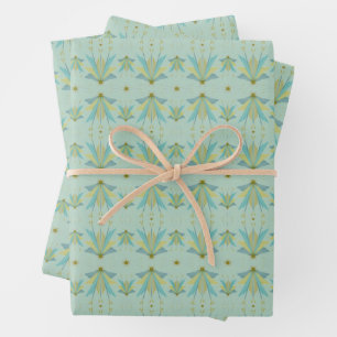 Papier d'enveloppement de pistache Stars Fairy