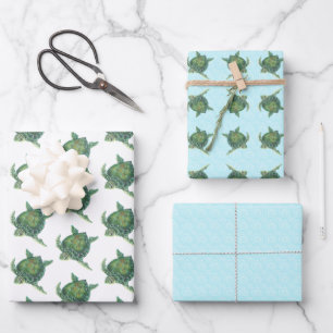 Papier d'enveloppement de tortue de mer