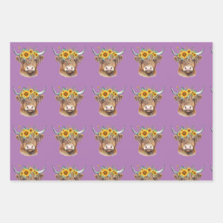 Papier d'enveloppement de vaches et de veaux des H