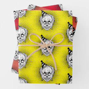 Papier d'enveloppement d'horreur pour clown déplai