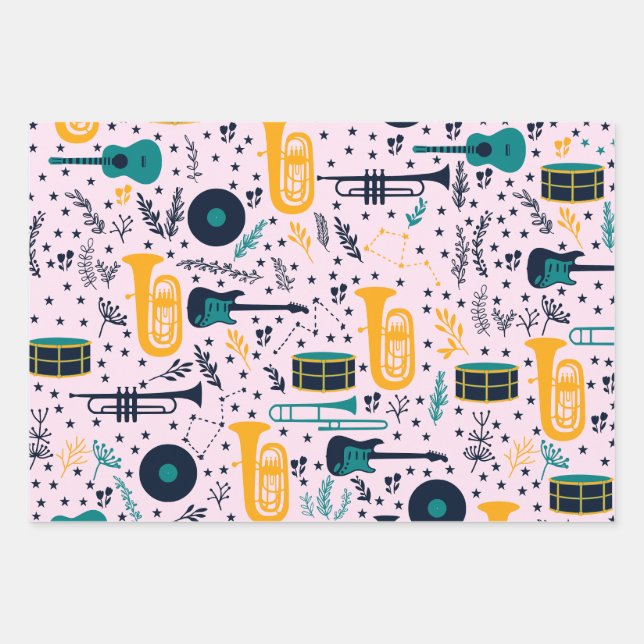 Papier d'enveloppement d'instruments de musique (Devant)