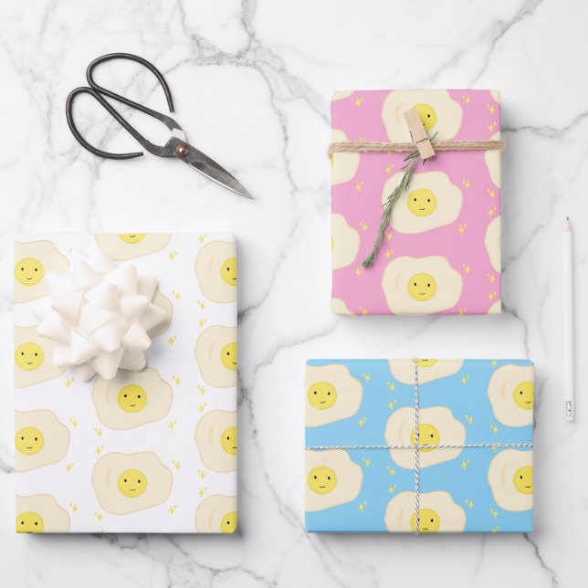 Papier d'enveloppement d'oeufs à côté ensoleillé (Recto)