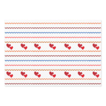 Papier d'enveloppement du coeur et des lignes Ense