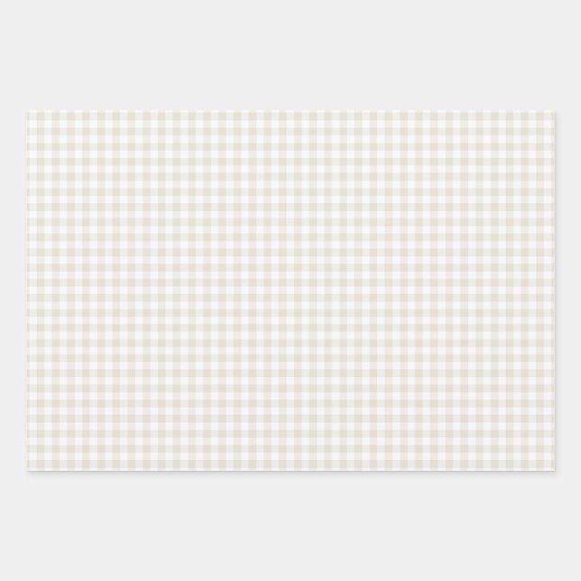 Papier d'enveloppement En vichy lin (Devant)