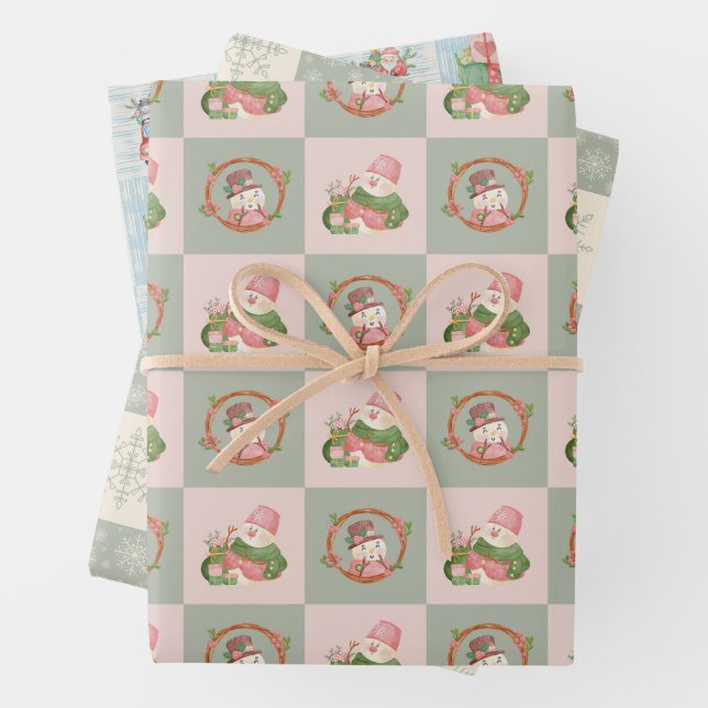 Papier d'enveloppement Festive Fun Christmas (En situation)