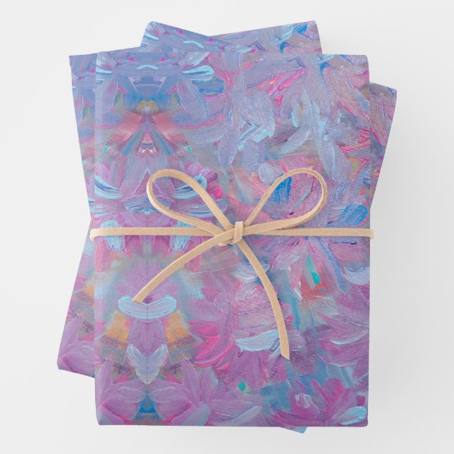 Papier d'enveloppement floral de rêve de printemps (En situation)