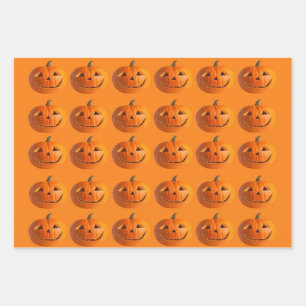 Papier d'enveloppement Jack-O-Lanterne