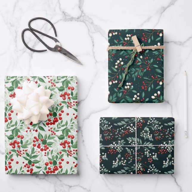 Papier d'enveloppement magique Mistletoe (Recto)