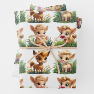 Papier d'enveloppement mythique pour bébé