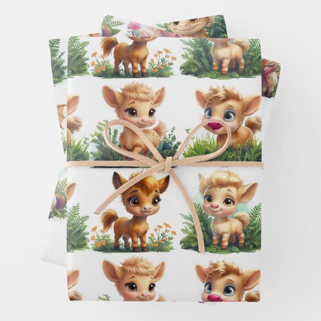 Papier d'enveloppement mythique pour bébé (En situation)