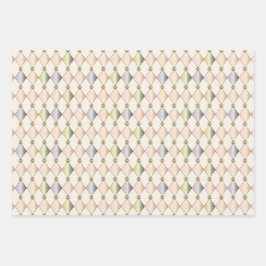 Papier d'enveloppement Pastel Harlequin Diamonds