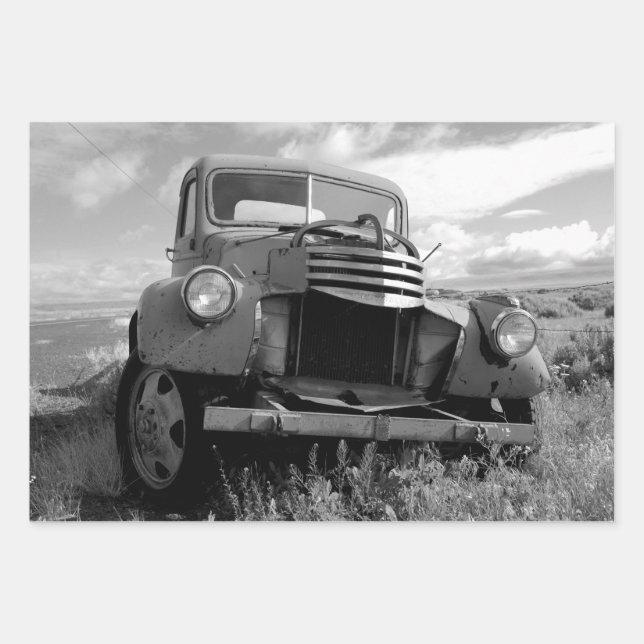 Papier d'enveloppement photo Chevy Truck des année (Devant)