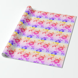 Papier d'enveloppement pour cadeau de fleurs arc-e