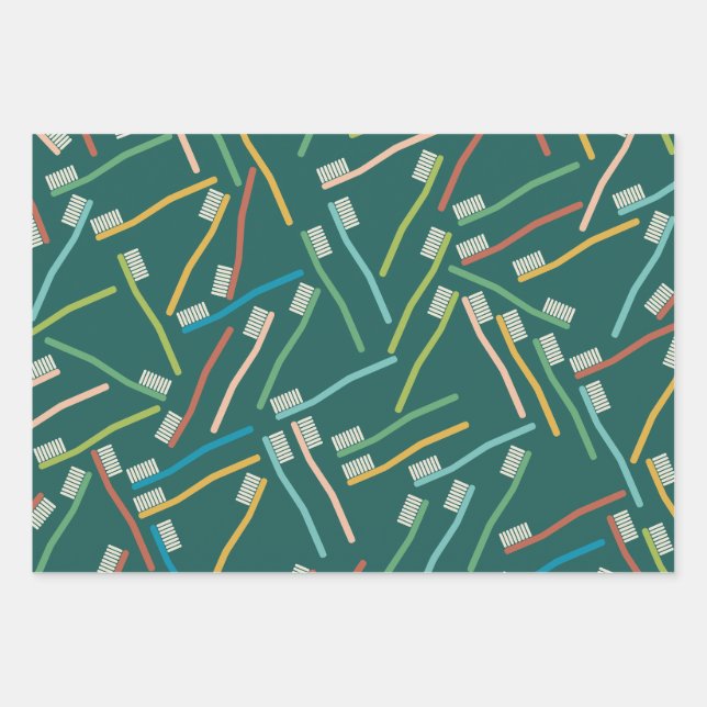 Papier d'enveloppement pour dentiste mignon (Devant)
