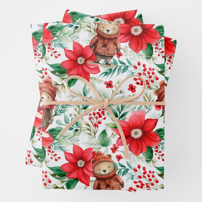Papier d'enveloppement pour épis et poinsettias de (En situation)