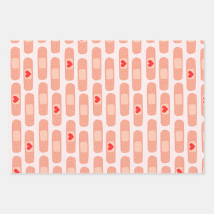 Papier d'enveloppement pour infirmière mignonne
