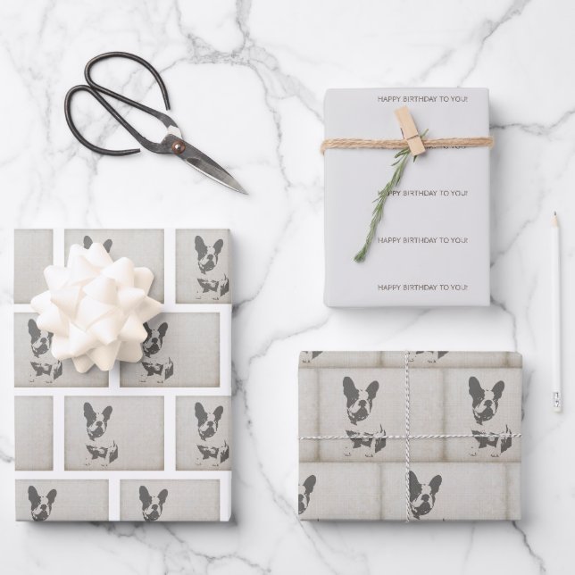 Papier d'enveloppement pour l'anniversaire du Bull (Recto)