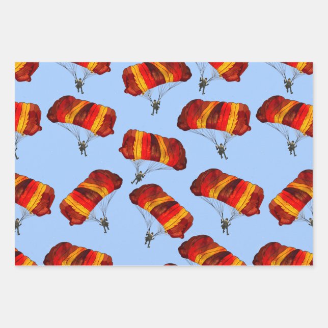 Papier d'enveloppement pour parachutisme (Devant 3)