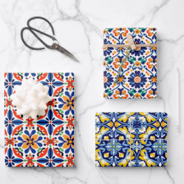 Papier d'enveloppement Talavera mexicain