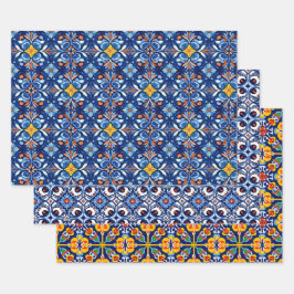 Papier d'enveloppement Talavera mexicain