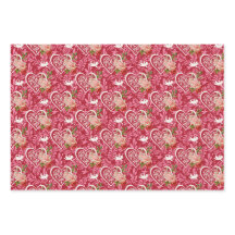 Papier d'enveloppement Valentines