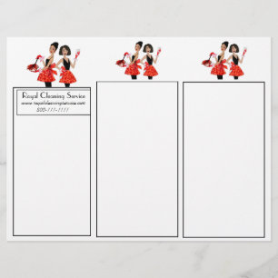 Papier Dépliants de nettoyage de maison Tri-Fold