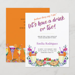 Papier Dernier Fling Fiesta Cocktails Tacos Bachelorette