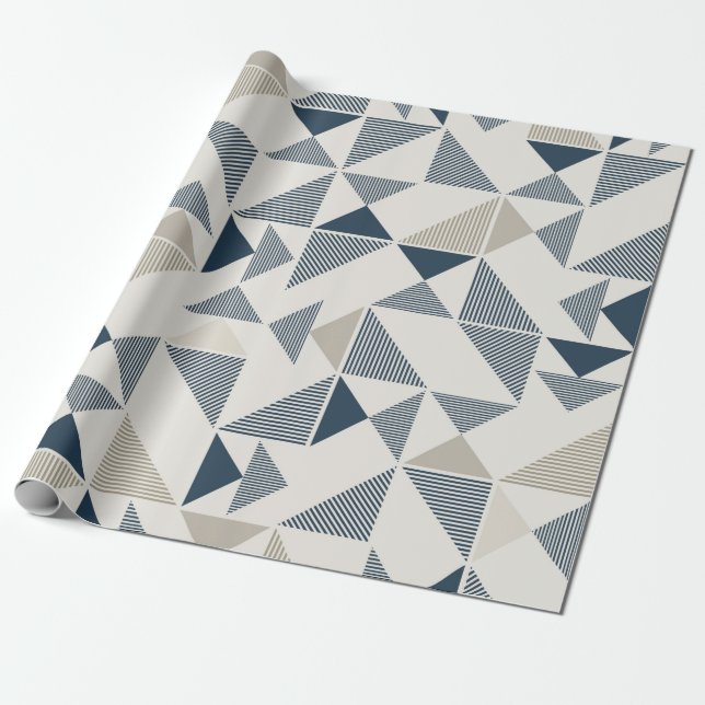 papier des Geschenks geometrische dreieckige Geschenkpapier (Ungerollt)