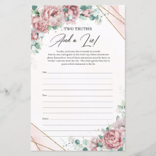 Papier Des pivoines roses rustiques rougies Deux vérités 