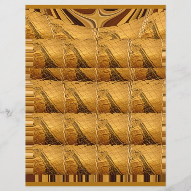 Papier Design Poster de animal Infinity Golden Giraffe (Devant)