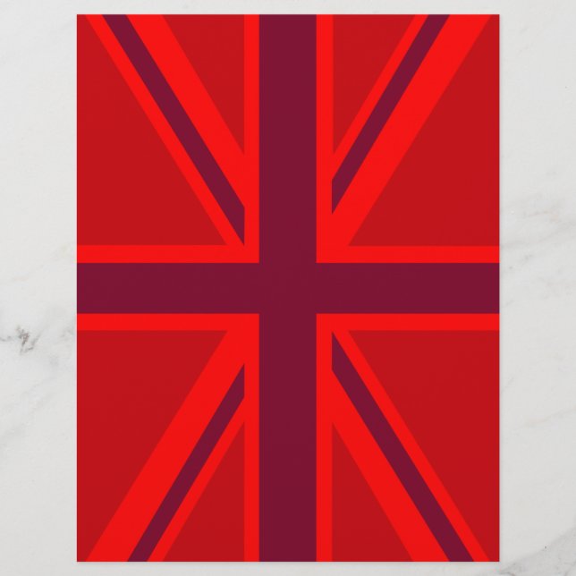 Papier Design Union Jack à accent rouge (Devant)