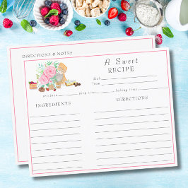 Papier Desserts Aquarelle Avec Mixer Et Recette Rose