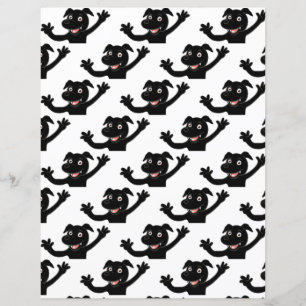 Papier dessin animé en laboratoire noir