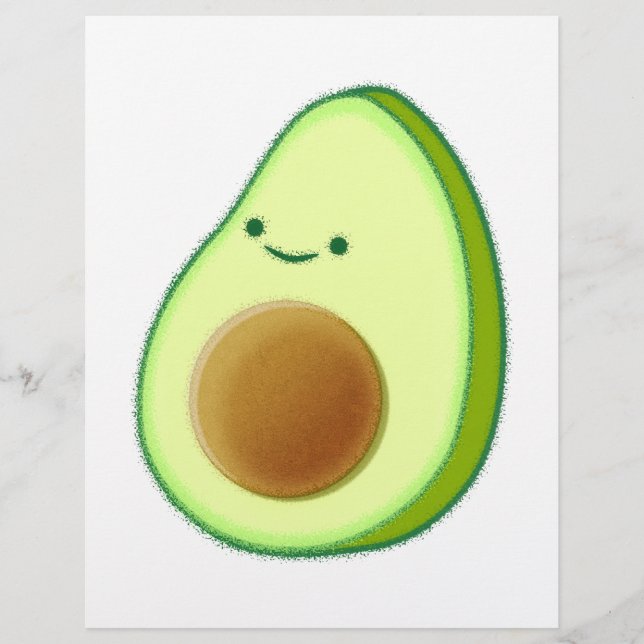 Papier Dessin de avocat mignon (Devant)