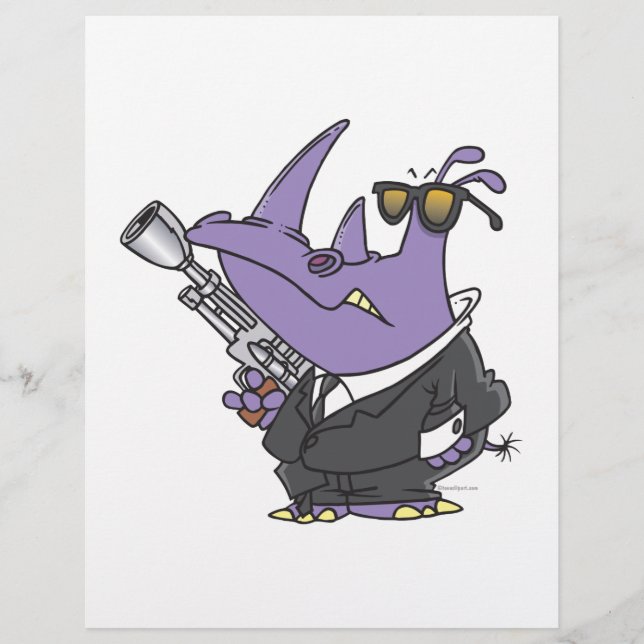 Papier dessin de l'agent secret rhino espion (Devant)