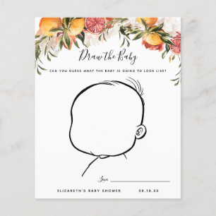 Papier Dessinez le bébé   Jeu Baby shower