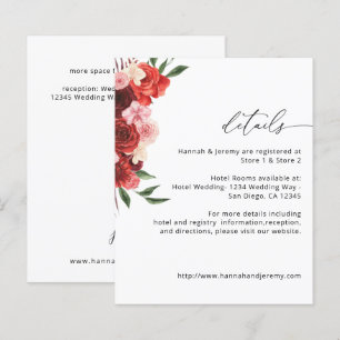 Papier Détails de la floraison rouge budget - blanc VH2