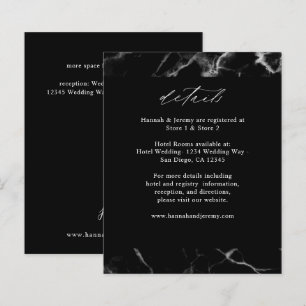 Papier Détails de Marbre Noir de Budget