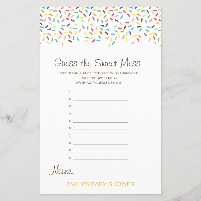 Papier Devinez édite la douceur de la souris, couche salé (Devant)