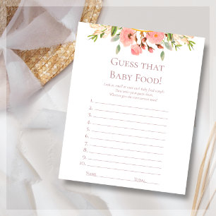 Papier Devinez La Nourriture Pour Bébé Jeu stationnaire