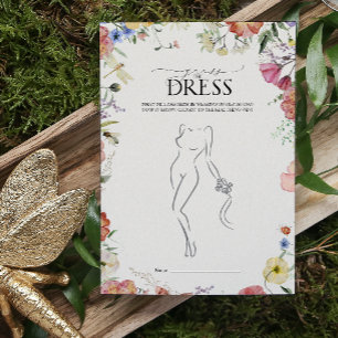 Papier Devinez la robe en Fête des mariées florale jeu