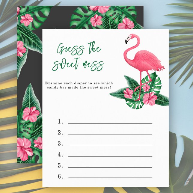 Papier Devinez le gâchis sucré - aloha jeu de baby shower (Créateur téléchargé)