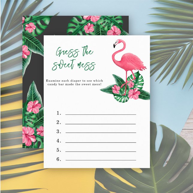 Papier Devinez le gâchis sucré - aloha jeu de baby shower (Créateur téléchargé)